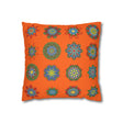 Christmas pillowcase for bed - Spun Polyester Square Pillowcase Mandala Art - Original Fine Art - Hand - drawn, Orange - Red - Blululi