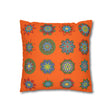 Christmas pillowcase for bed - Spun Polyester Square Pillowcase Mandala Art - Original Fine Art - Hand - drawn, Orange - Red - Blululi