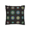 Christmas pillowcase for bed - Spun Polyester Square Pillowcase Mandala Art - Original Fine Art - Hand - drawn, Rich Black - Blululi