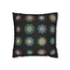 Christmas pillowcase for bed - Spun Polyester Square Pillowcase Mandala Art - Original Fine Art - Hand - drawn, Rich Black - Blululi