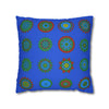 Christmas pillowcase for bed - Spun Polyester Square Pillowcase Mandala Art - Original Fine Art - Hand - drawn, Royal Blue - Blululi