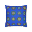Christmas pillowcase for bed - Spun Polyester Square Pillowcase Mandala Art - Original Fine Art - Hand - drawn, Royal Blue - Blululi