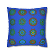 Christmas pillowcase for bed - Spun Polyester Square Pillowcase Mandala Art - Original Fine Art - Hand - drawn, Royal Blue - Blululi