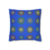 Christmas pillowcase for bed - Spun Polyester Square Pillowcase Mandala Art - Original Fine Art - Hand - drawn, Royal Blue - Blululi