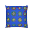 Christmas pillowcase for bed - Spun Polyester Square Pillowcase Mandala Art - Original Fine Art - Hand - drawn, Royal Blue - Blululi