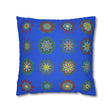 Christmas pillowcase for bed - Spun Polyester Square Pillowcase Mandala Art - Original Fine Art - Hand - drawn, Royal Blue - Blululi