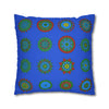 Christmas pillowcase for bed - Spun Polyester Square Pillowcase Mandala Art - Original Fine Art - Hand - drawn, Royal Blue - Blululi