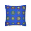 Christmas pillowcase for bed - Spun Polyester Square Pillowcase Mandala Art - Original Fine Art - Hand - drawn, Royal Blue - Blululi