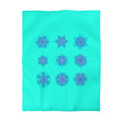 Christmas Snowflakes Microfiber Duvet Cover Mandala Art Drawn by Hand - Mandala on Aqua background - Blululi