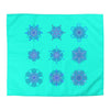 Christmas Snowflakes Microfiber Duvet Cover Mandala Art Drawn by Hand - Mandala on Aqua background - Blululi