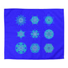 Christmas Snowflakes Microfiber Duvet Cover Mandala Art Drawn by Hand - Mandala on Electric Blue background - Blululi