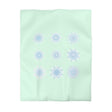 Christmas Snowflakes Microfiber Duvet Cover Mandala Art Drawn by Hand - Mandala on Minty Fresh background - Blululi