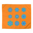 Christmas Snowflakes Microfiber Duvet Cover Mandala Art Drawn by Hand - Mandala on Sunset Glow background - Blululi