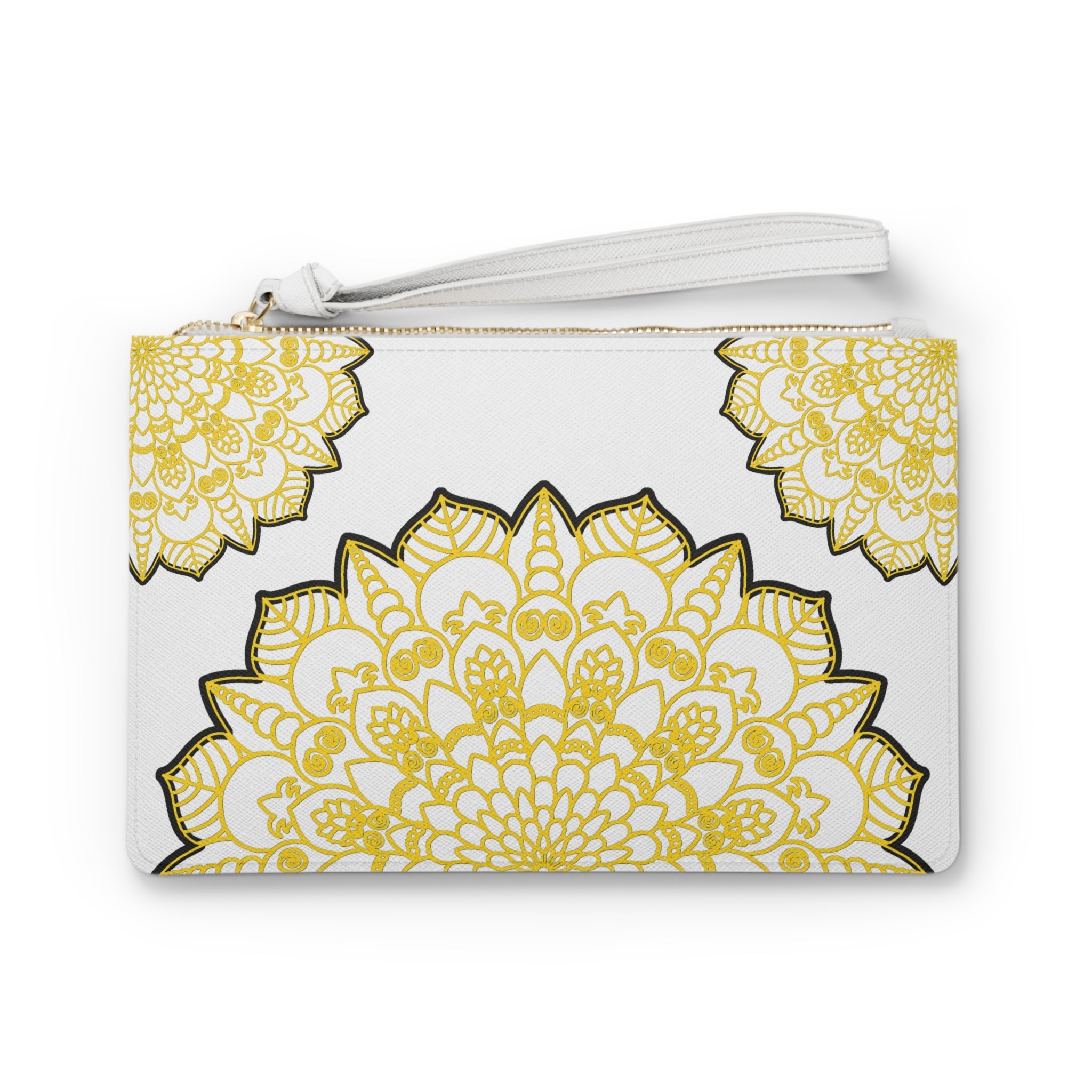 Clutch Bag Mandala Art Design Hand Drawn Bags - Blululi