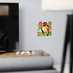 Colorful Bird on Branch - Animal Savana Poster Poster - Blululi