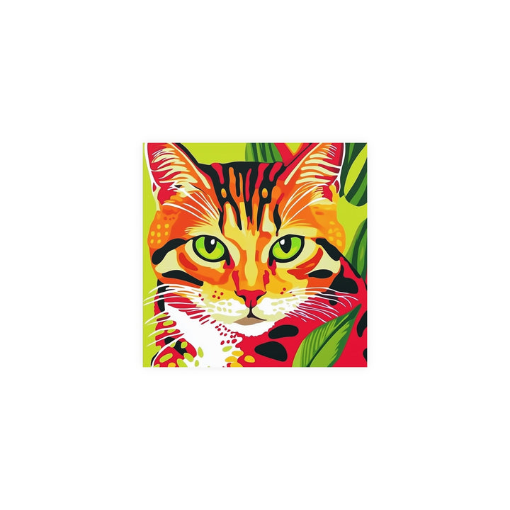 Colorful Cat Portrait - Animal Savana Poster Poster - Blululi