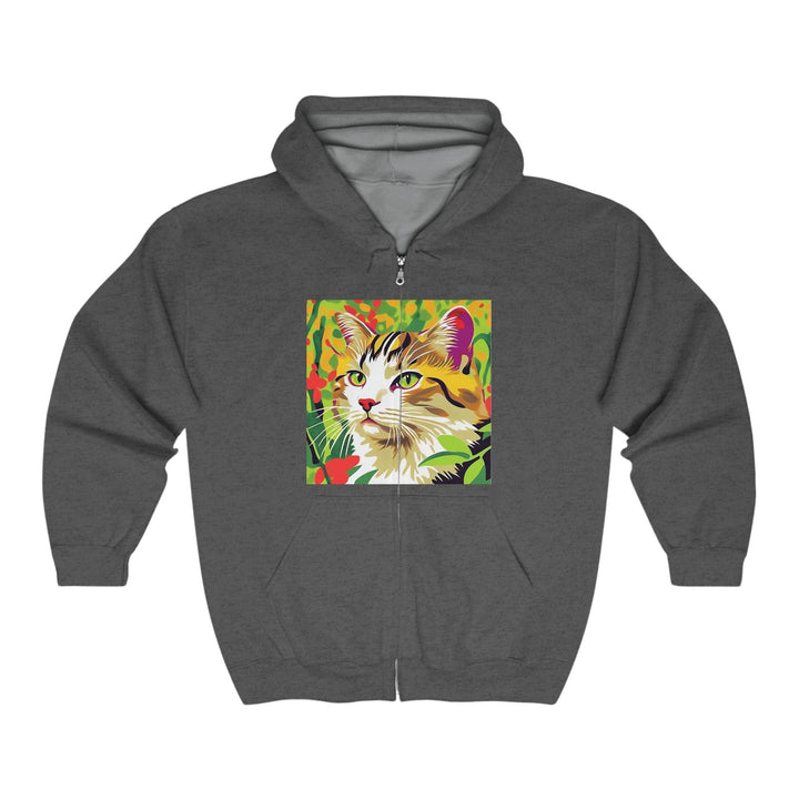 Colorful Cat Savana Hoodie - Whimsical Design Hoodie - Blululi