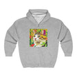 Colorful Cat Savana Hoodie - Whimsical Design Hoodie - Blululi