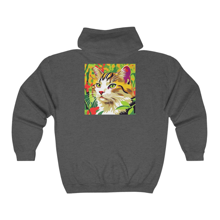 Colorful Cat Savana Hoodie - Whimsical Design Hoodie - Blululi