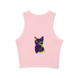 Colorful Cat Watercolor Racerback Tank Top Tank Top - Blululi