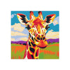 Colorful Giraffe Savanna Poster - Animal Art Poster - Blululi