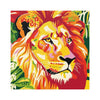 Colorful Lion Face - Savanna Animal Poster Poster - Blululi