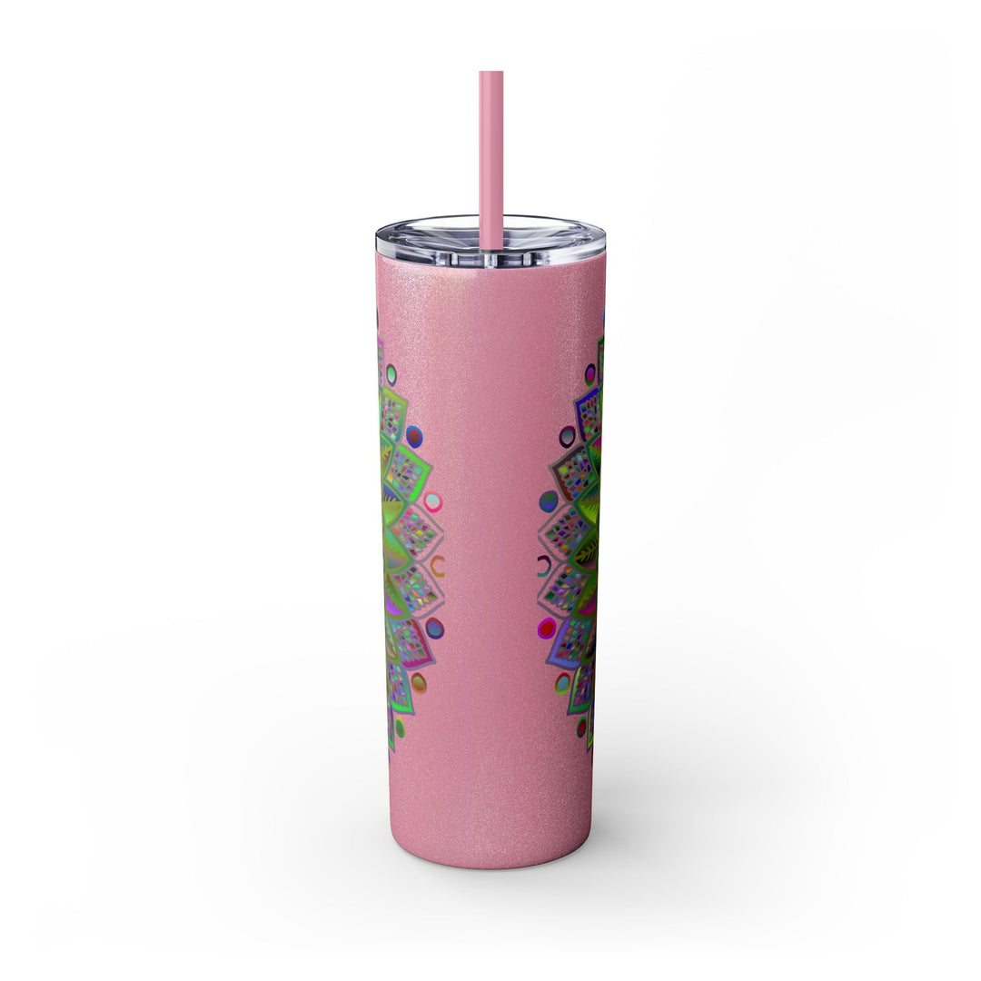 Colorful Mandala 20oz Skinny Tumbler - Hot/Cold Mug - Blululi