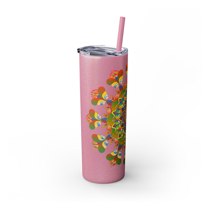 Colorful Mandala 20oz Skinny Tumbler - Hot/Cold Mug - Blululi