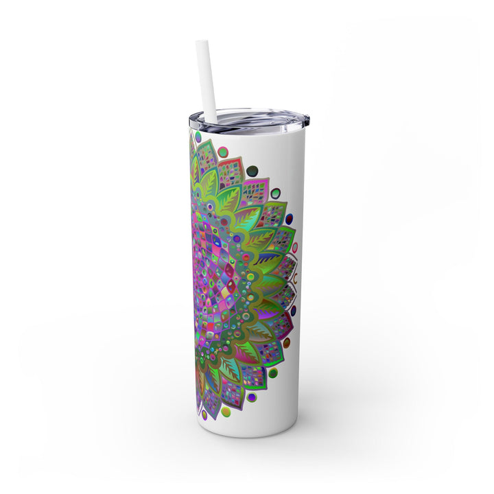 Colorful Mandala 20oz Skinny Tumbler - Hot/Cold Mug - Blululi