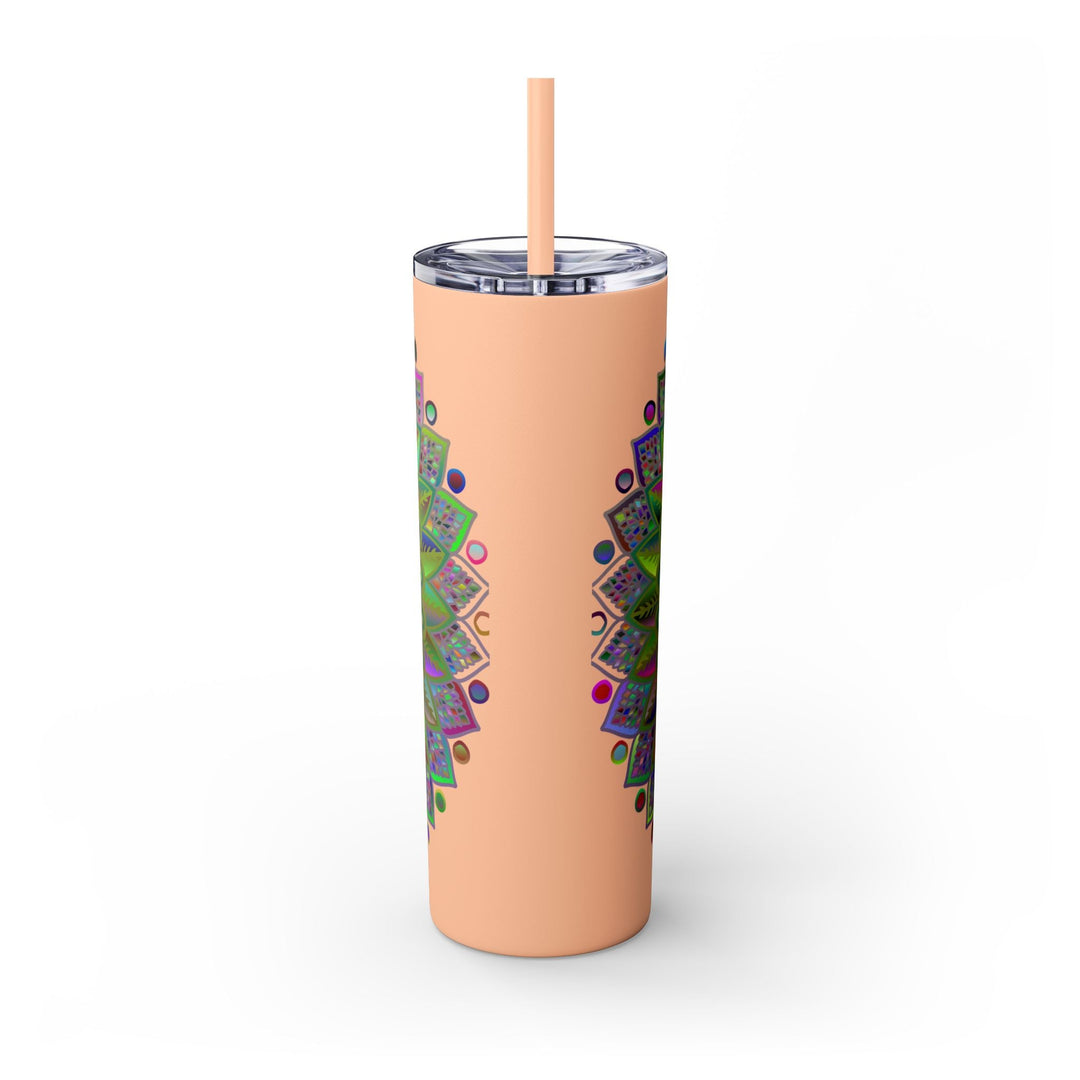 Colorful Mandala 20oz Skinny Tumbler - Hot/Cold Mug - Blululi