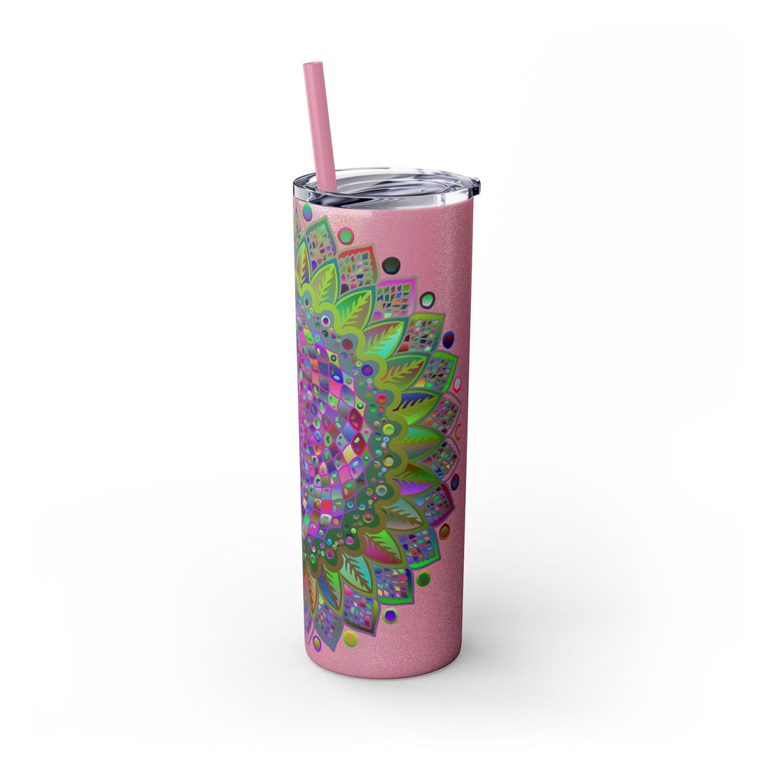 Colorful Mandala 20oz Skinny Tumbler - Hot/Cold Mug - Blululi