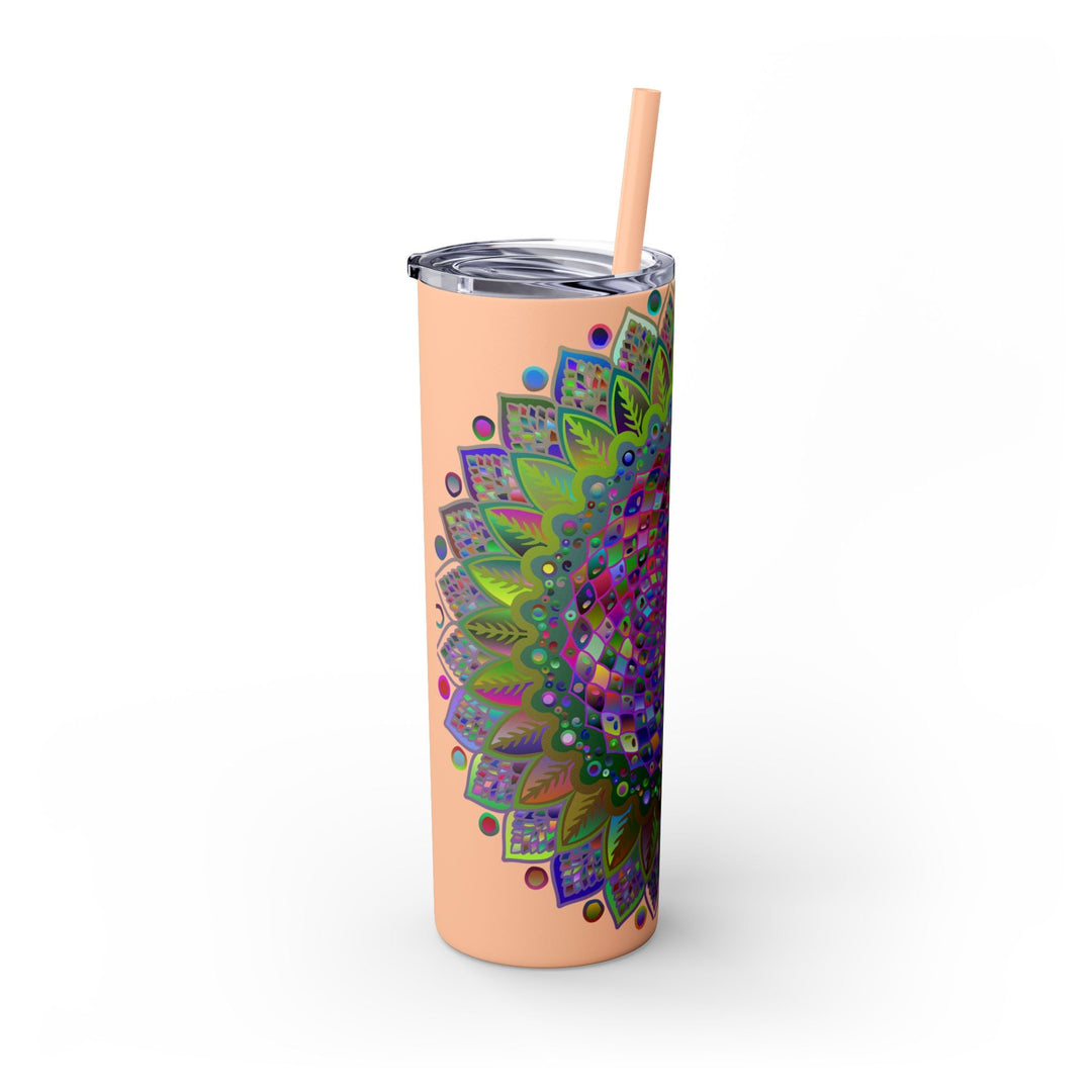 Colorful Mandala 20oz Skinny Tumbler - Hot/Cold Mug - Blululi