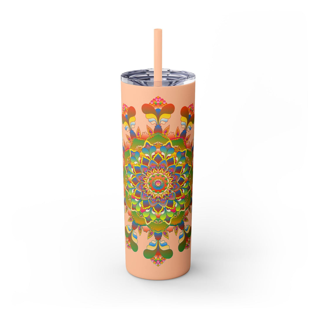 Colorful Mandala 20oz Skinny Tumbler - Hot/Cold Mug - Blululi