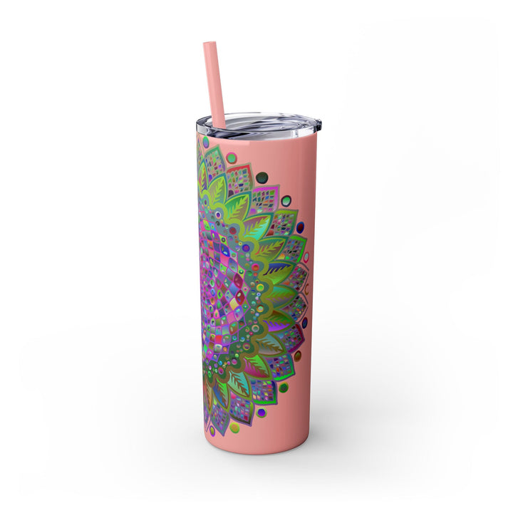 Colorful Mandala 20oz Skinny Tumbler - Hot/Cold Mug - Blululi