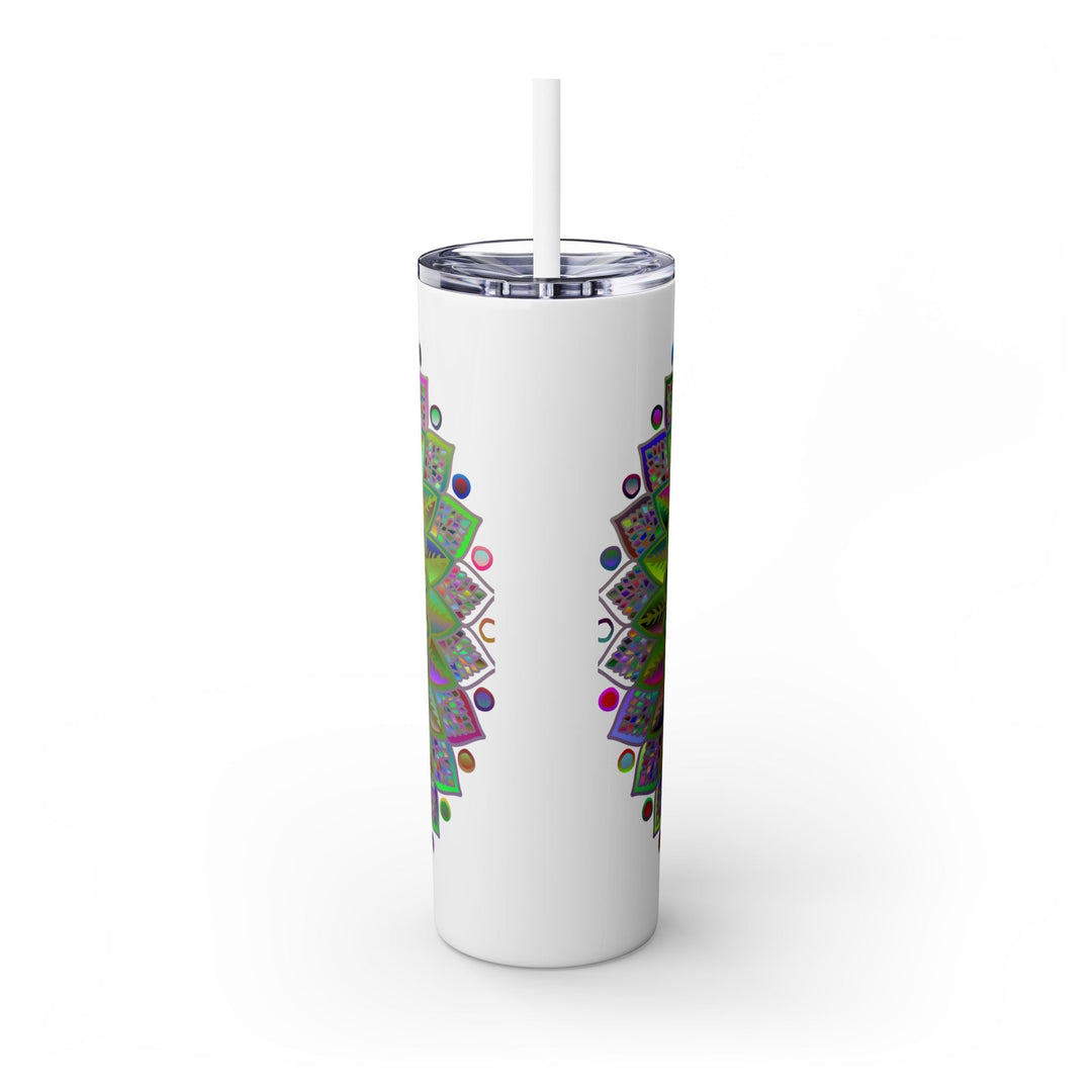 Colorful Mandala 20oz Skinny Tumbler - Hot/Cold Mug - Blululi