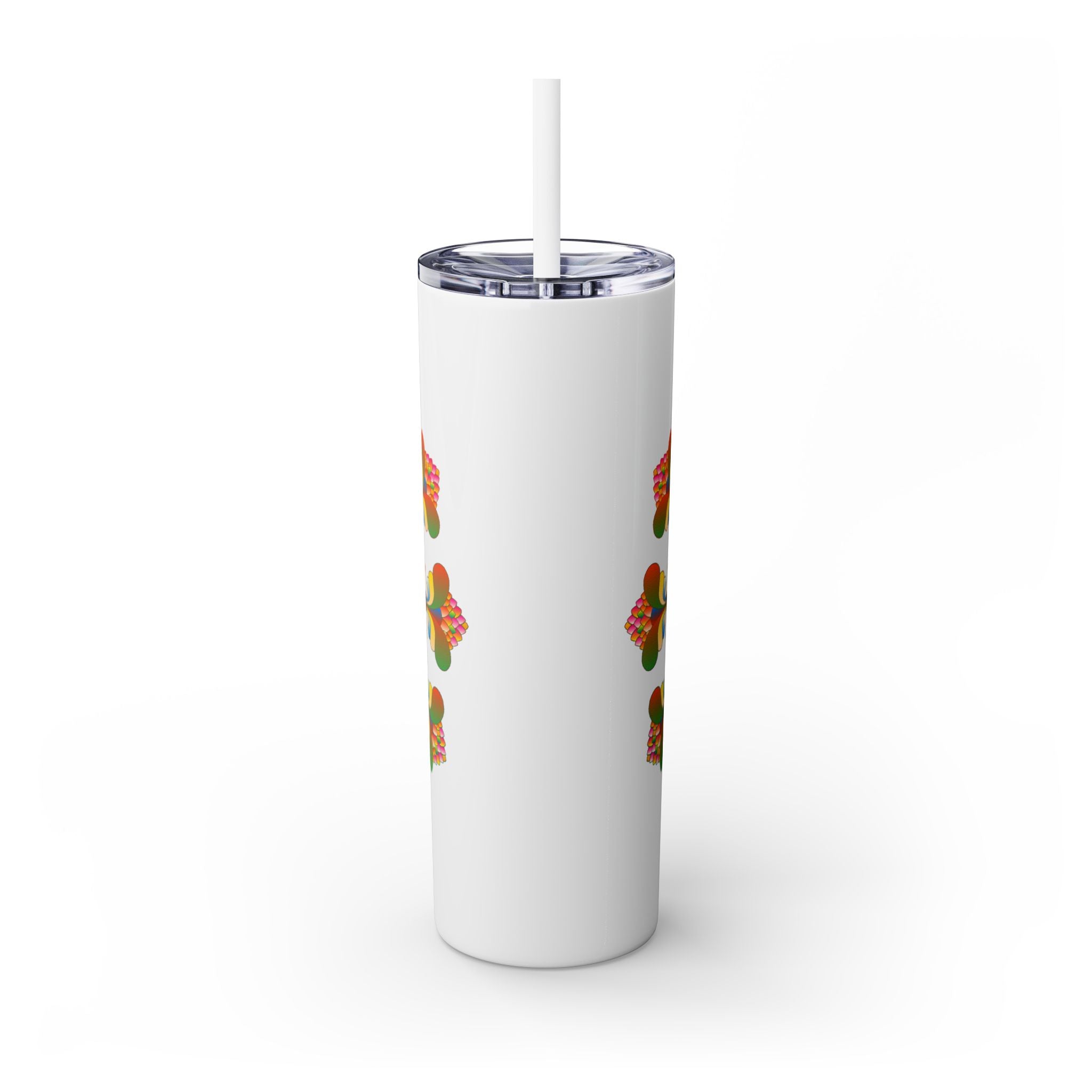 Colorful Mandala 20oz Skinny Tumbler - Hot/Cold Mug - Blululi