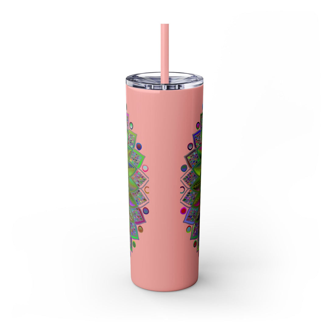 Colorful Mandala 20oz Skinny Tumbler - Hot/Cold Mug - Blululi