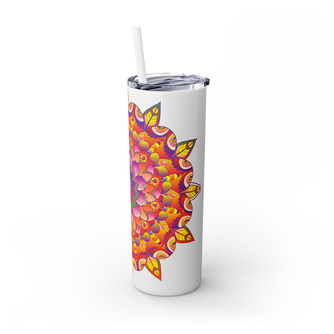 Colorful Mandala 20oz Tumbler - Hot/Cold Drinks Mug - Blululi