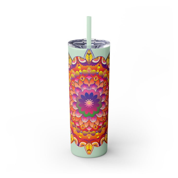 Colorful Mandala 20oz Tumbler - Hot/Cold Drinks Mug - Blululi