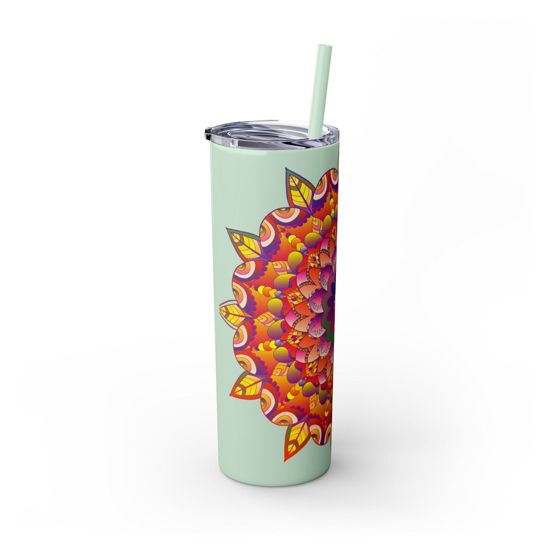 Colorful Mandala 20oz Tumbler - Hot/Cold Drinks Mug - Blululi