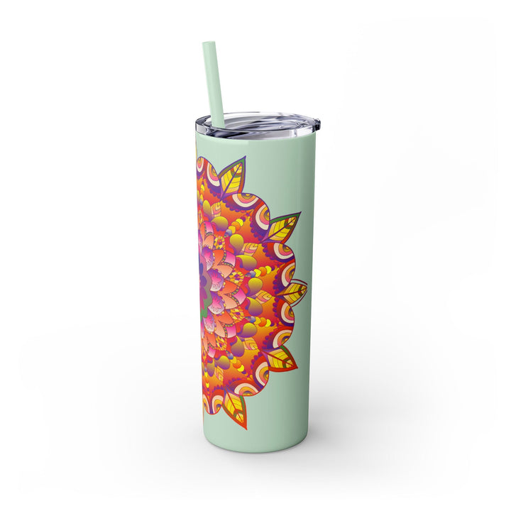 Colorful Mandala 20oz Tumbler - Hot/Cold Drinks Mug - Blululi