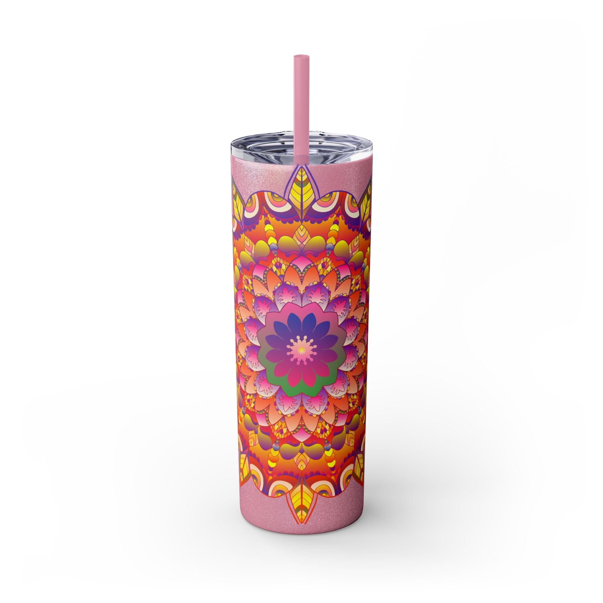 Colorful Mandala 20oz Tumbler - Hot/Cold Drinks Mug - Blululi