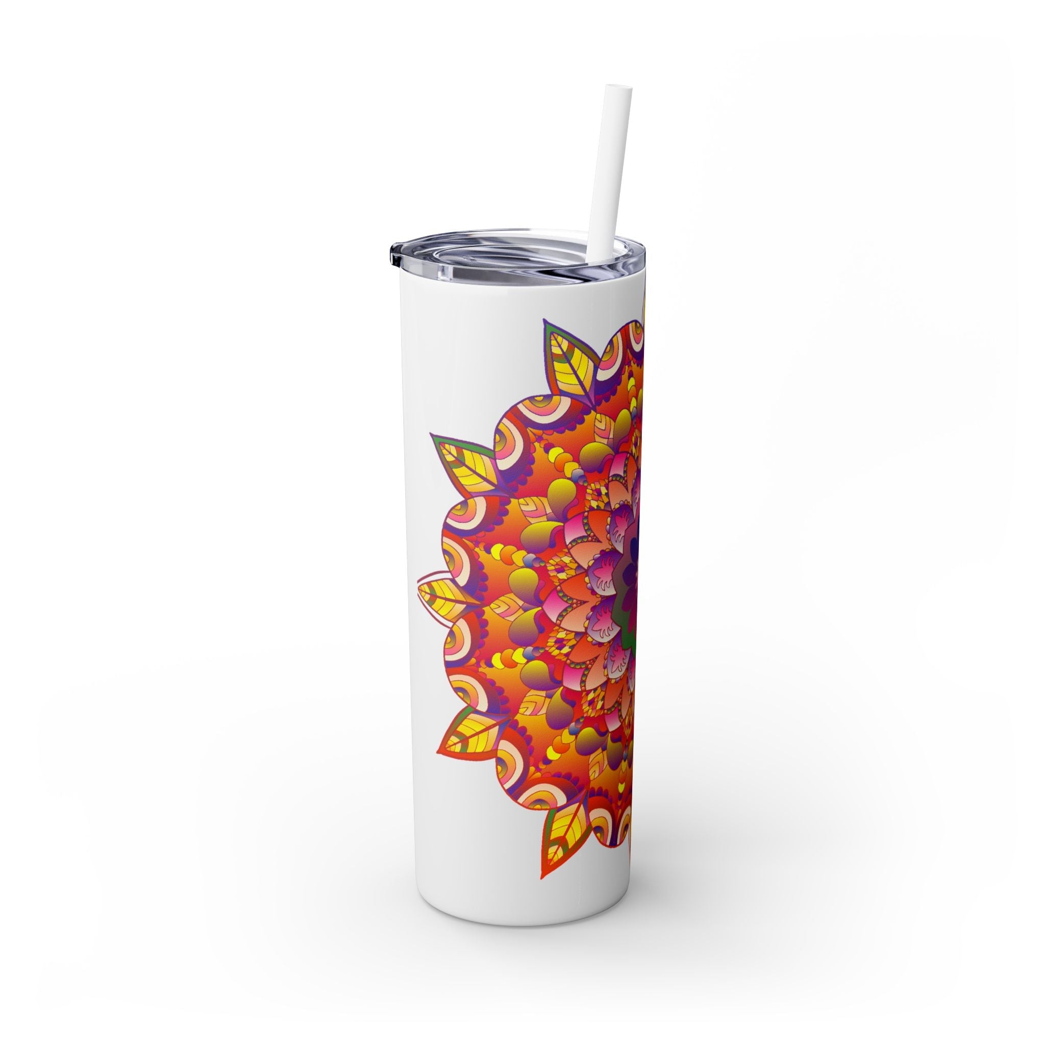 Colorful Mandala 20oz Tumbler - Hot/Cold Drinks Mug - Blululi