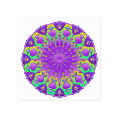 Colorful Mandala Art Poster - Intricate Design Poster - Blululi