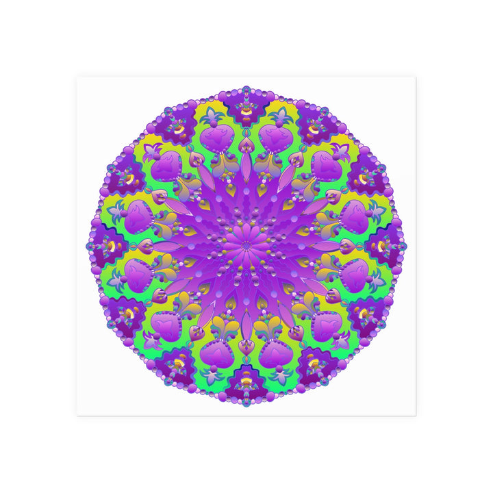 Colorful Mandala Art Poster - Intricate Design Poster - Blululi