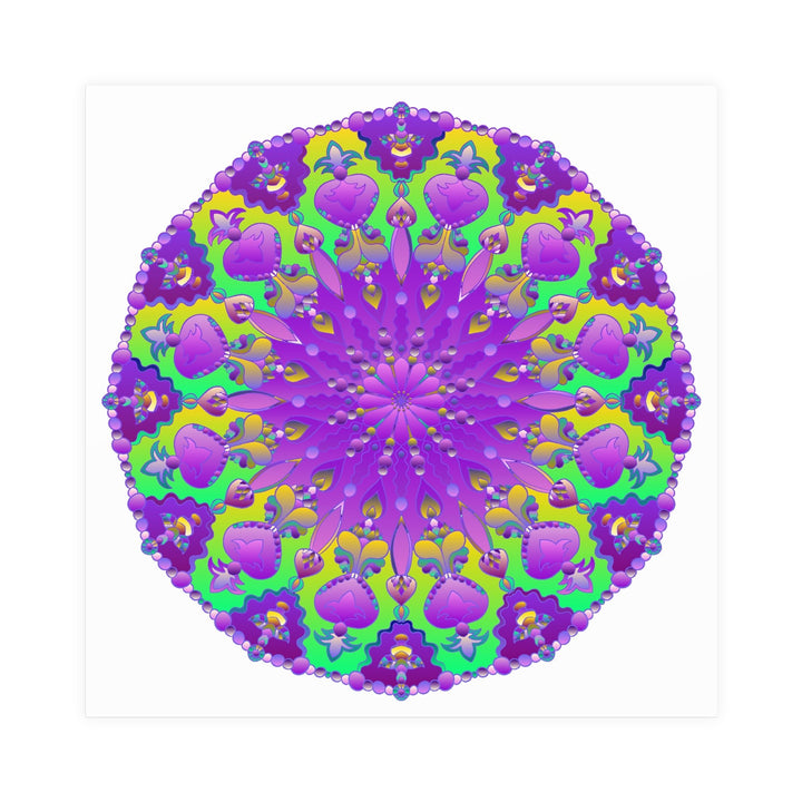 Colorful Mandala Art Poster - Intricate Design Poster - Blululi