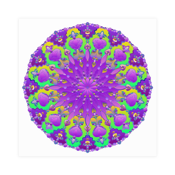 Colorful Mandala Art Poster - Intricate Design Poster - Blululi