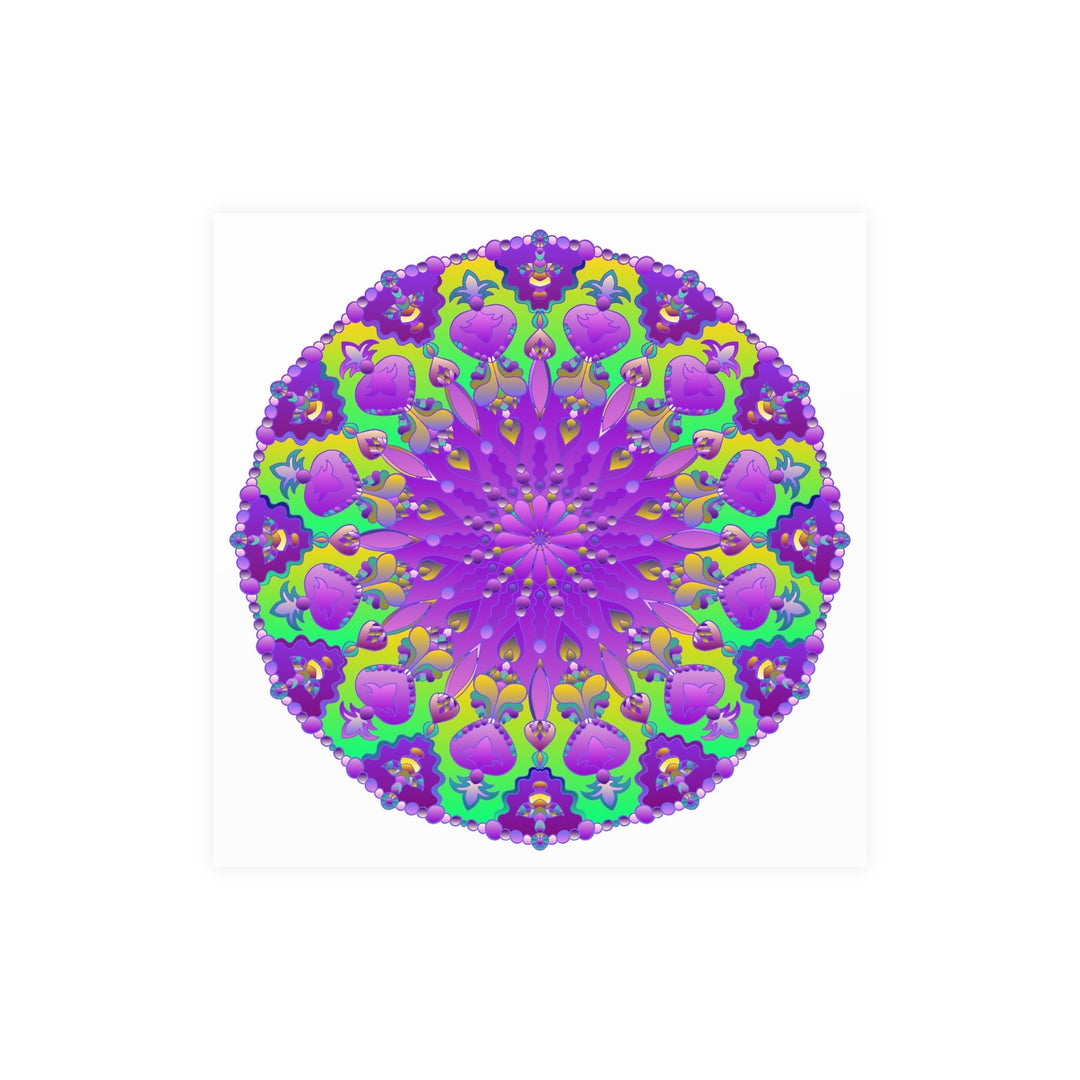 Colorful Mandala Art Poster - Intricate Design Poster - Blululi