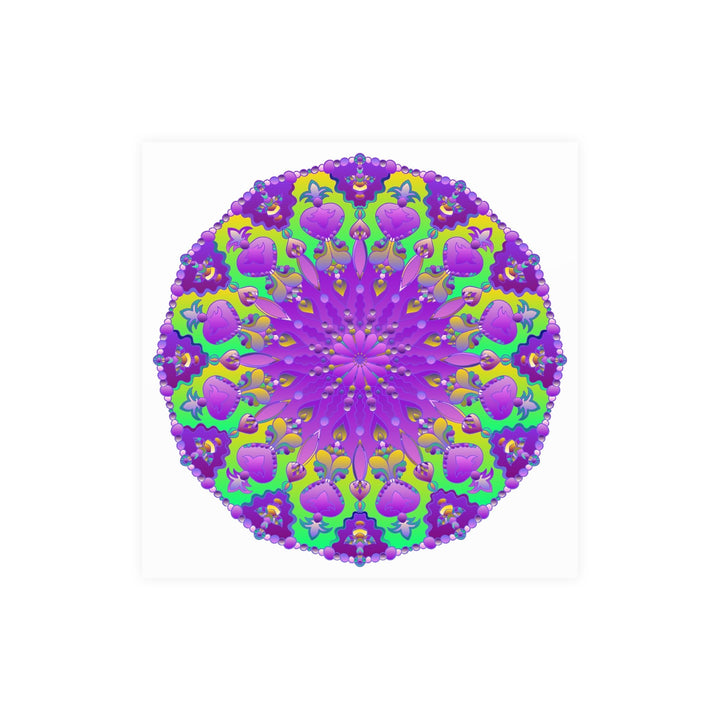 Colorful Mandala Art Poster - Intricate Design Poster - Blululi