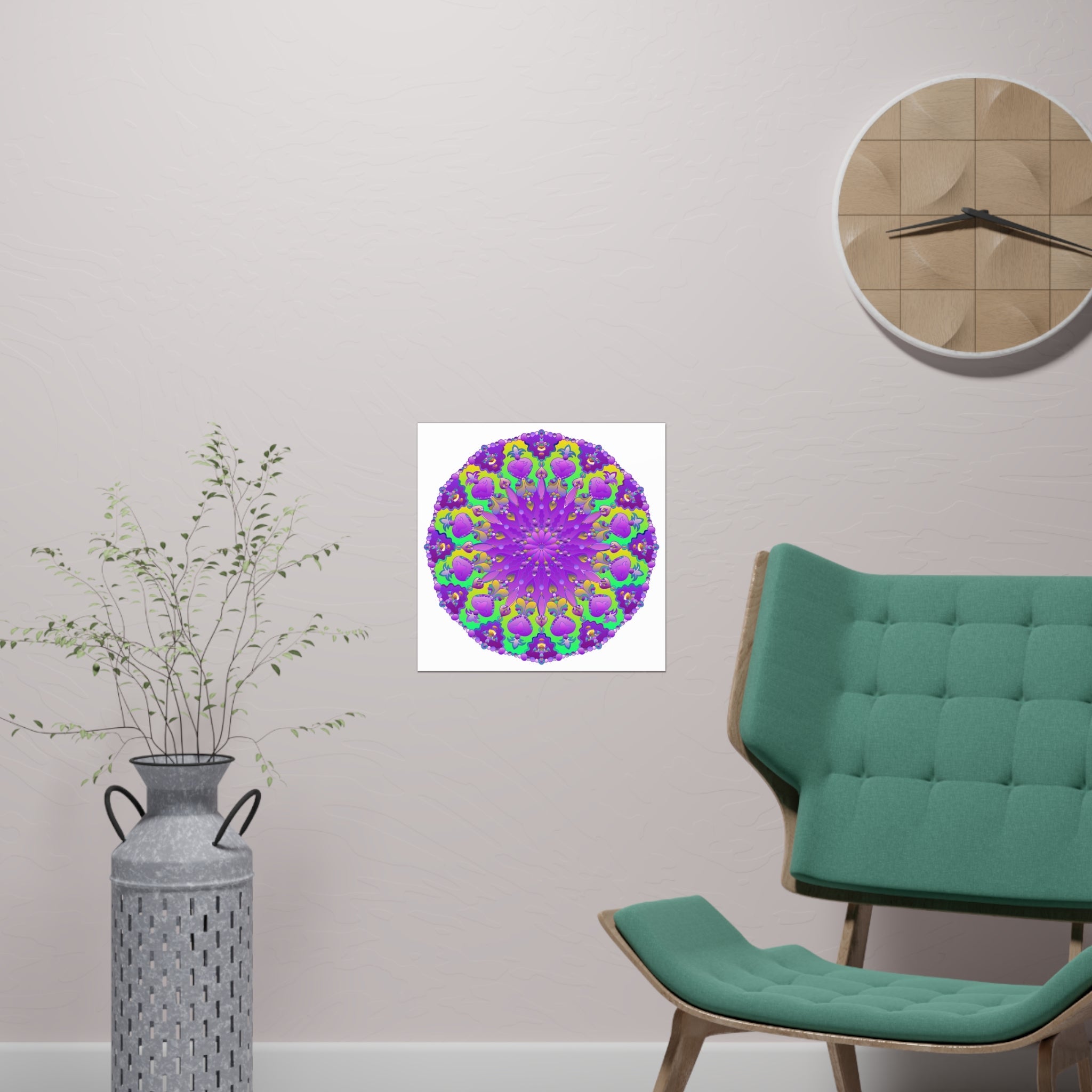 Colorful Mandala Art Poster - Intricate Design Poster - Blululi